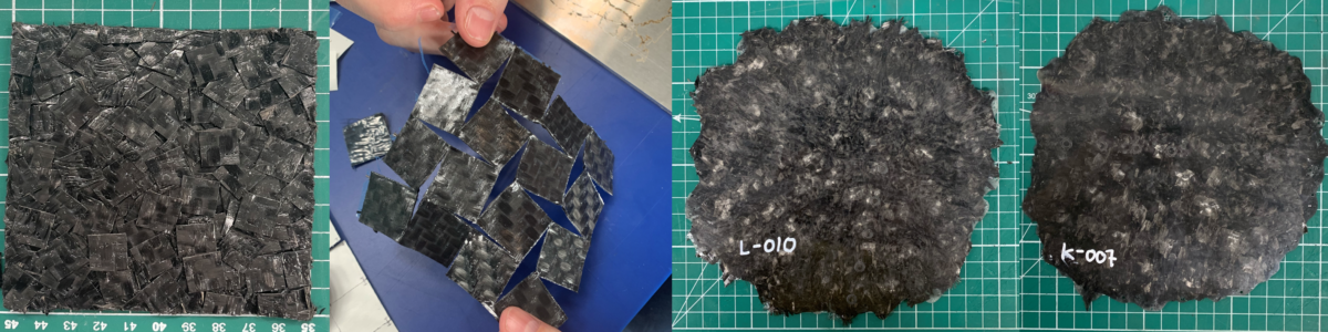 Zero-waste manufacturing of highly optimised composites with hybrid architectures